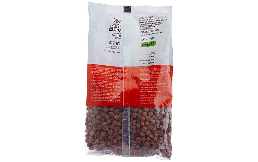 Pure & Sure Organic Bengal Gram    Pack  500 grams
